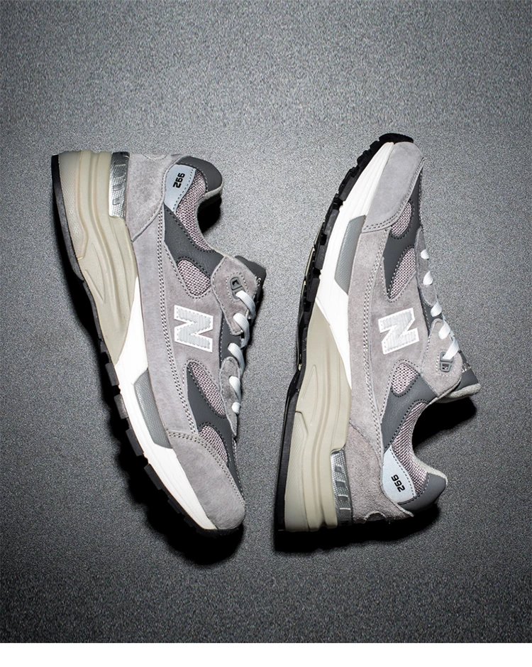 new balance新百伦旗舰992系列男鞋秋季休闲复古厚底真皮运动鞋女 992