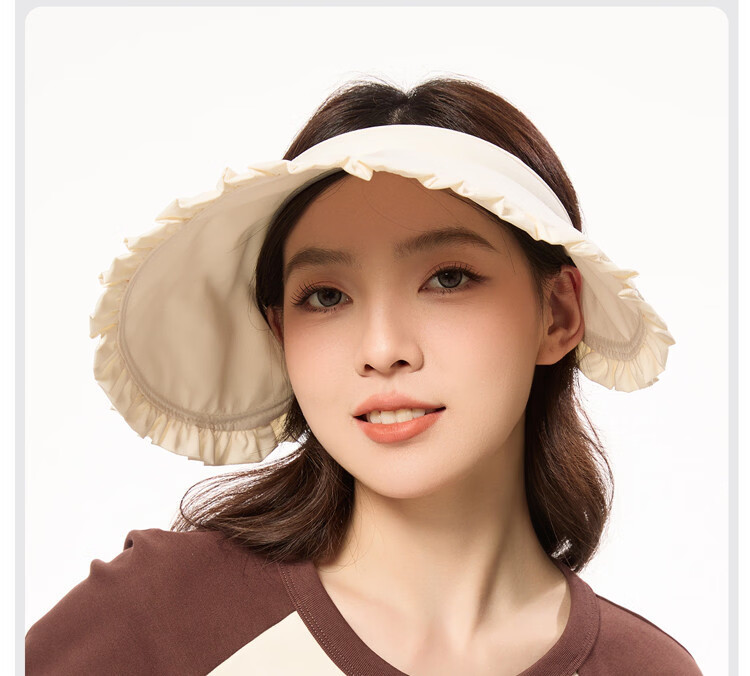 ERKE Hongxing Erke Ins Sun Protection Open Top UV Hat Women's Sunshade Outdoor Cycling Cap Black 28