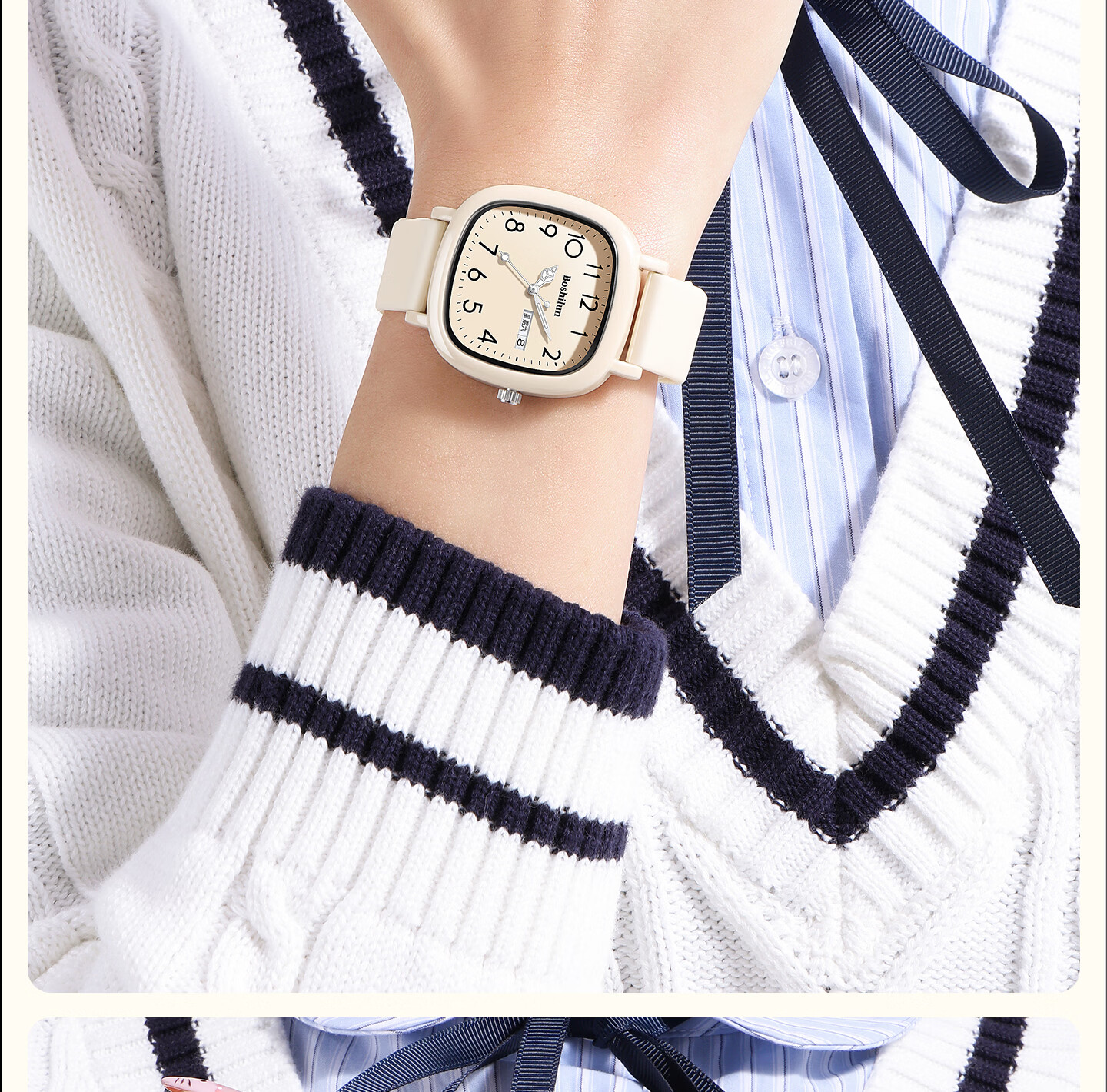 Bausch & Lomb Silent Quartz Exam Watch for Female Middle and High School Students, Time-Only, Gift for Girls 21