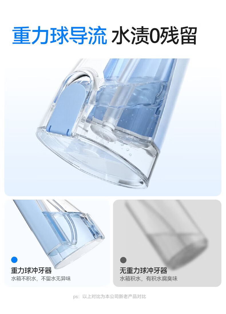 KONKA Oral Irrigator Home Dental Cleaner Teeth Washer Water Flosser Portable Upright Orthodontic Anti-Tartar Adult Couples Birthday Gift 43