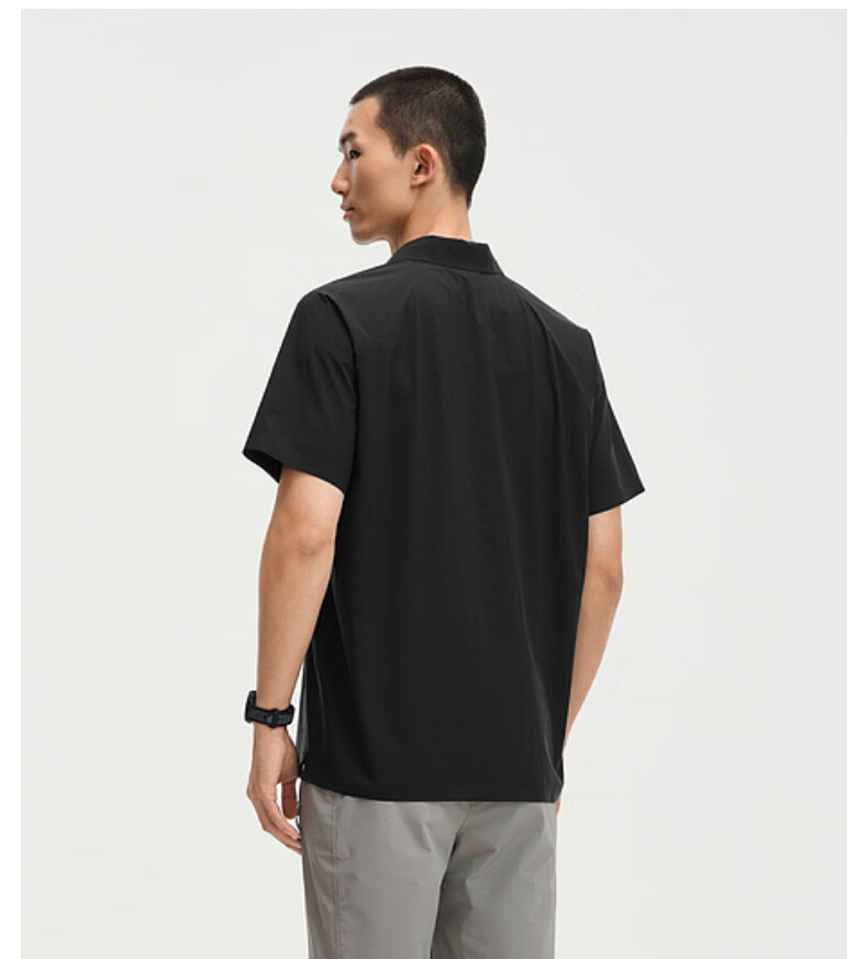 Biyinlefen Outdoor Functional Fabric 2026 Summer New Men's Casual Commuter Water-Repellent Short Sleeve Polo Shirt 7