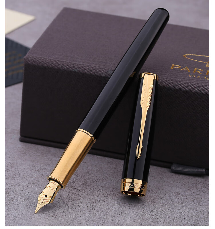 派克(parker)卓尔丽雅钢笔18k金笔成人商务送礼金属书法练字笔礼盒装