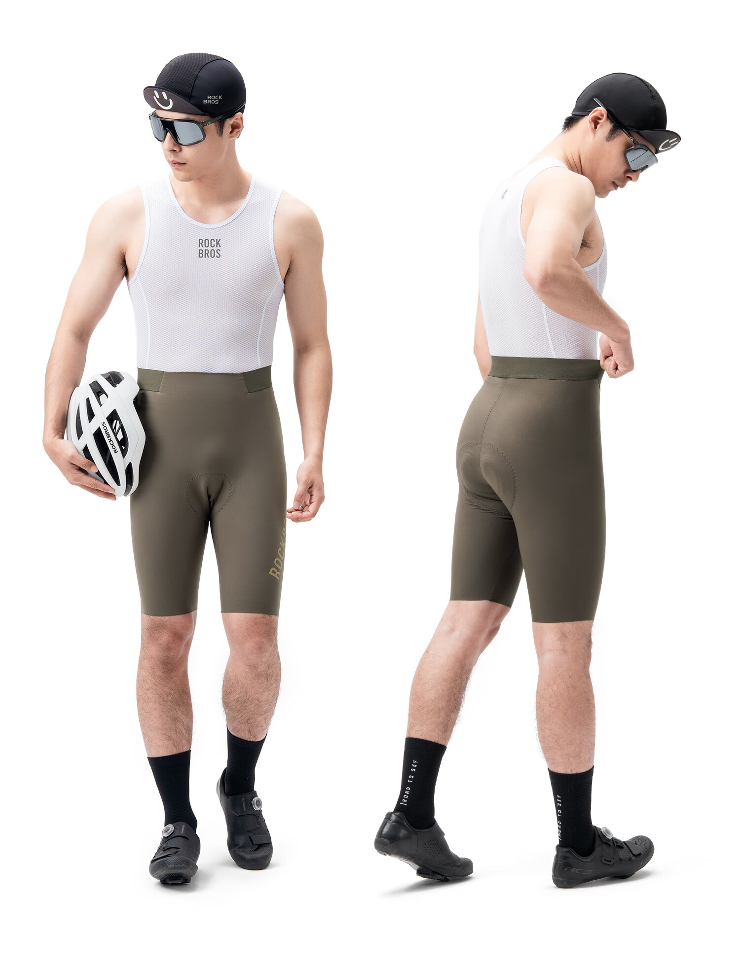 Rockbros Italy DOLOMITI Cycling Shorts Summer Mountain Road Bike Breathable Men's Black 15