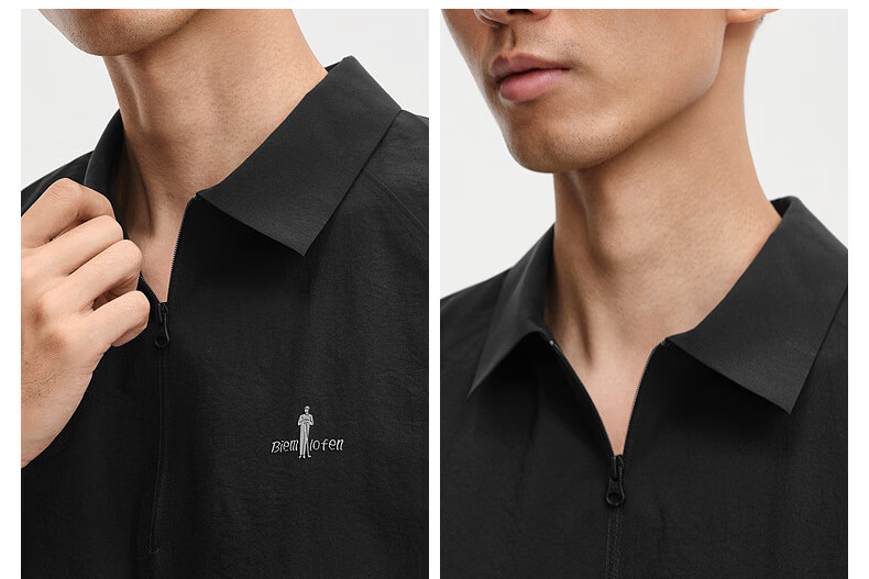 Biyinlefen Outdoor Functional Fabric 2026 Summer New Men's Casual Commuter Water-Repellent Short Sleeve Polo Shirt 9
