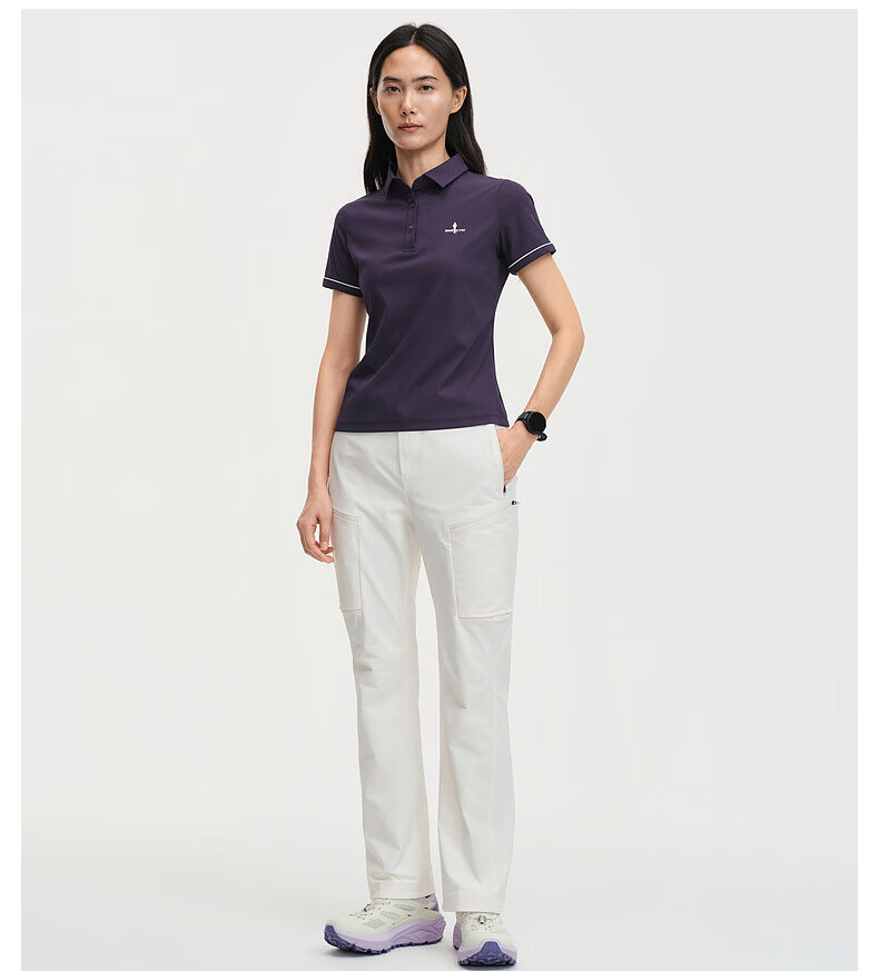 Biyinlefen [Sun Protection, Cooling, Moisture-Wicking, Quick-Dry] 2026 Spring Summer Women's Casual Outdoor Commuting Short Sleeve Polo Shirt 12