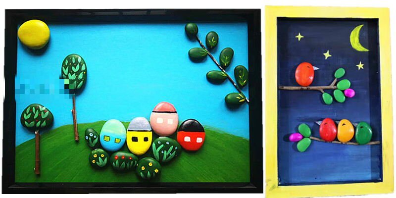 石头花半成品 手绘材料 a3纸板