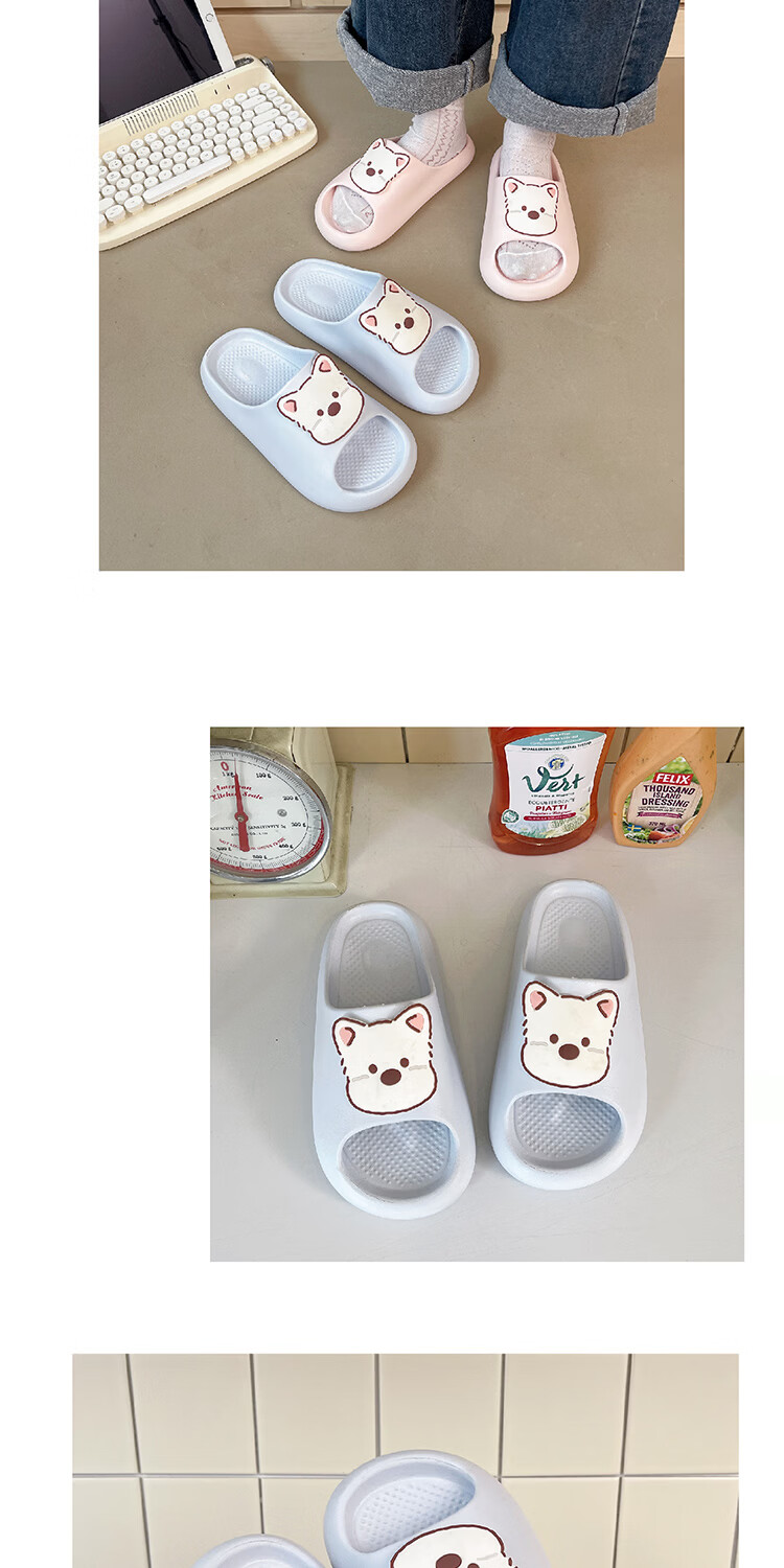 AILAIJIA West Highland White Terrier Cute Girls Home Slippers Black Size 36-37 8