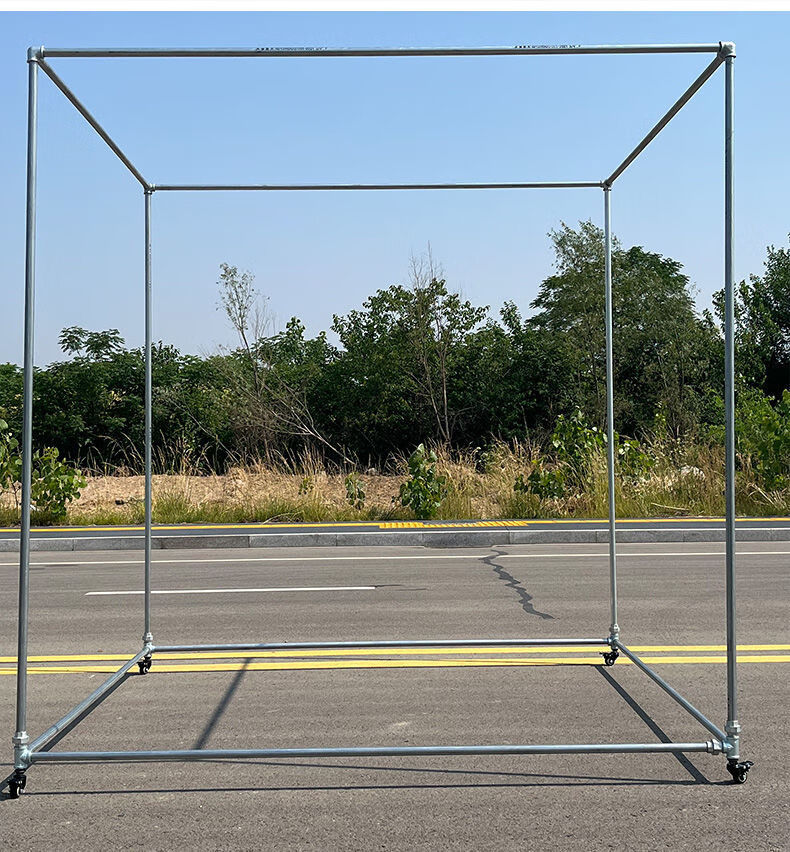 葡萄架 镀锌钢管晾衣架新款四方架葡萄架遮阳棚架室内外阳台落地 四方