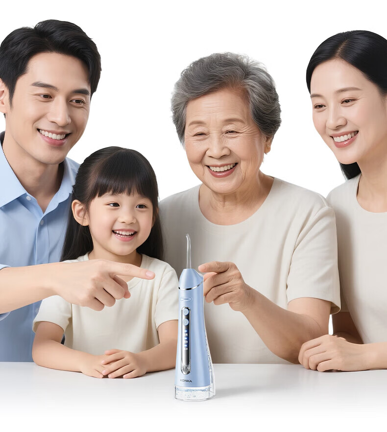 KONKA Oral Irrigator Home Dental Cleaner Teeth Washer Water Flosser Portable Upright Orthodontic Anti-Tartar Adult Couples Birthday Gift 22