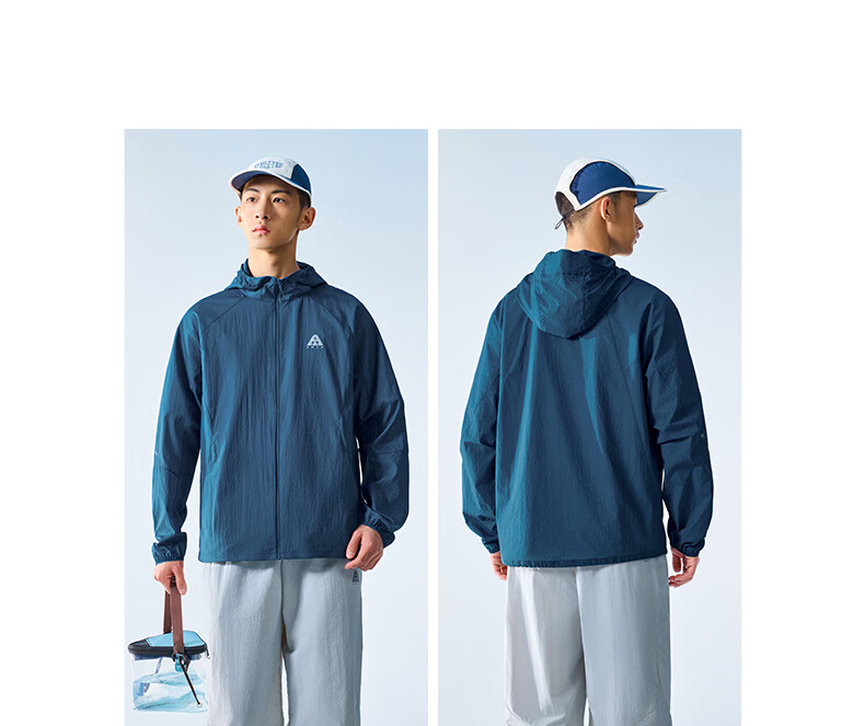 Anta [Wang Yibo Edition] Light Shell 3.0 Sun Protection Jacket | Outdoor Lightweight Ice Silk Skin Jacket Summer Hooded Coat 26