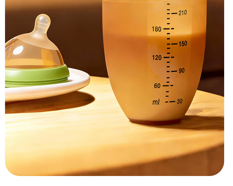 Qikibao Silicone Weaning Bottle 240ml with Nipple for 3-6 Months+ Realistic Breastfeeding Anti-Colic Newborn Baby Product 16