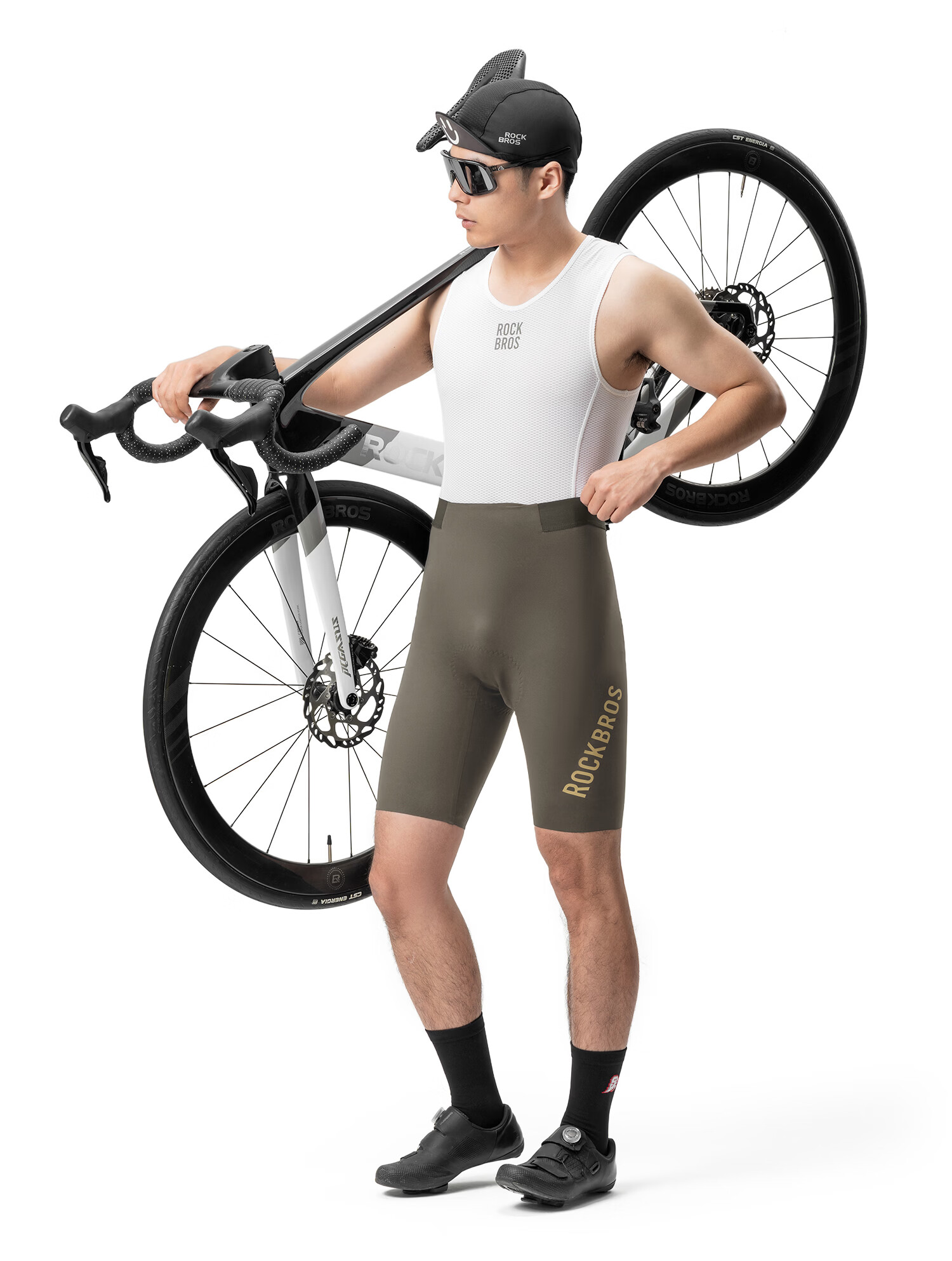 Rockbros Italy DOLOMITI Cycling Shorts Summer Mountain Road Bike Breathable Men's Black 14