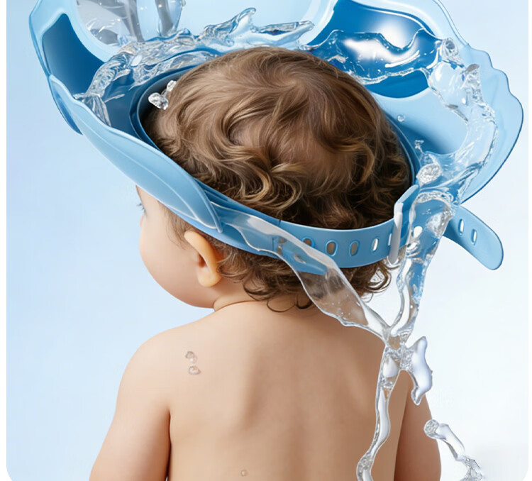 BEIDELI Children's Shampoo Bath Cap Water Shield Baby Ear Protection Waterproof Kids Bathing Cap Baby Shower Shampoo Hat 17