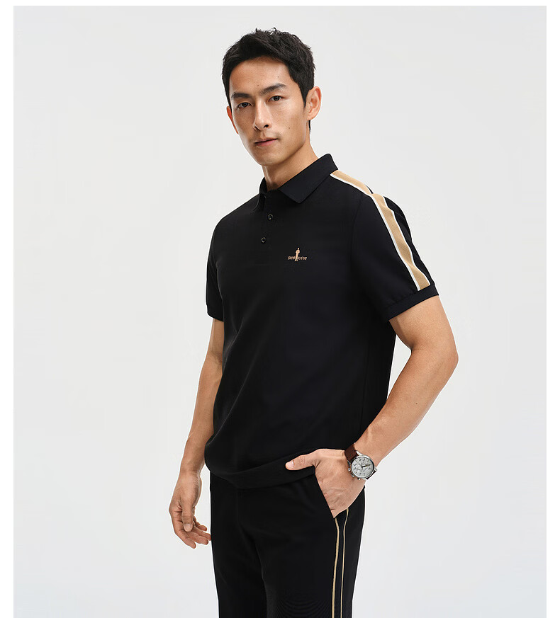Biyinlefen [Cool Comfort Stretch] 2026 Summer New Men's Casual Commuter Outdoor Short Sleeve Polo Shirt with Turn-down Collar 6