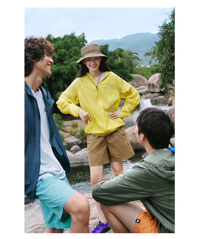 Anta [Wang Yibo Edition] Light Shell 3.0 Sun Protection Jacket | Outdoor Lightweight Ice Silk Skin Jacket Summer Hooded Coat 3