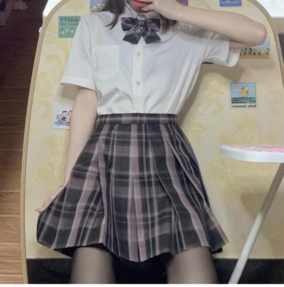 罗马圣仕新款jk水手服女学生装黑丝学姐jk制服格裙夏季性套装纯欲风格