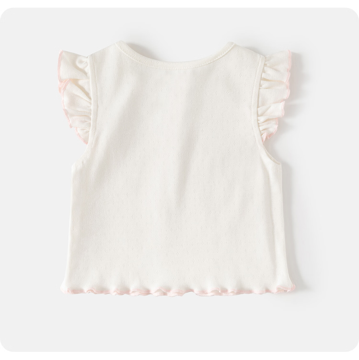 Banxidi Girls' Summer Vest 2026 New Stylish Children's Flutter Sleeve Top Princess Lightweight Outerwear Baby Kids Clothing 18