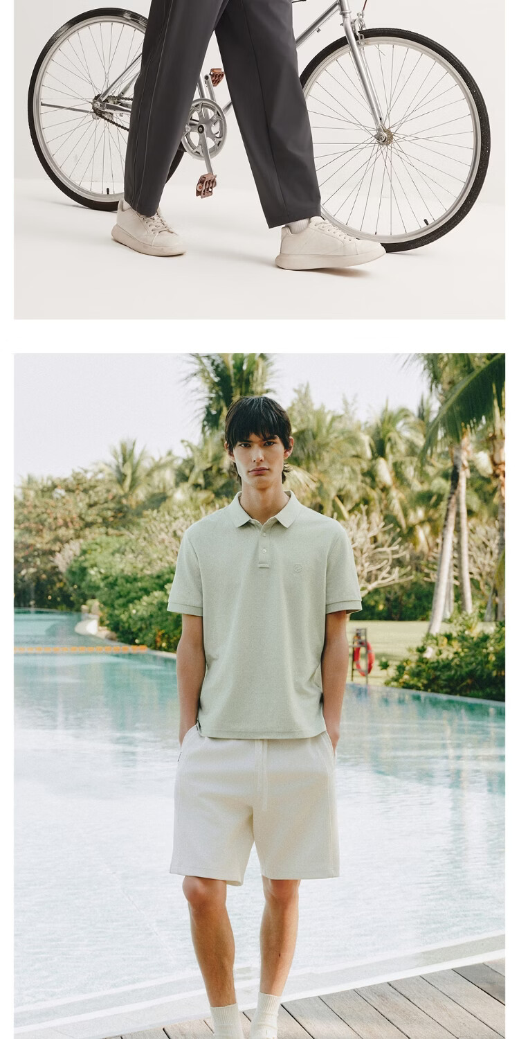 JACK&JONES 【COOLMAX】Men's Polo Shirt Spring New Simple Embroidered Short Sleeve 226106027 19