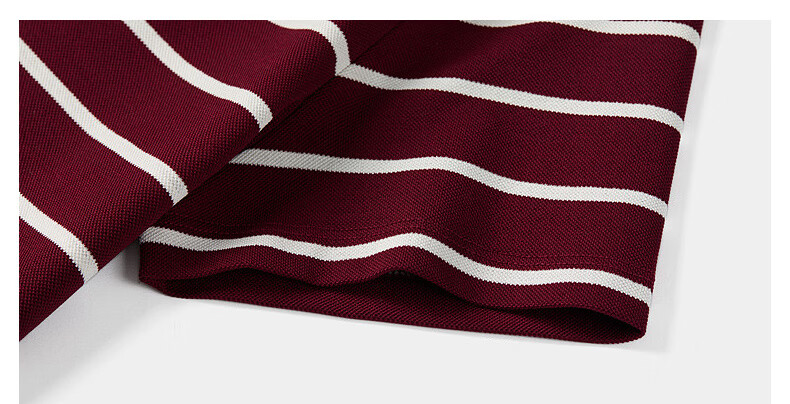 Biyinlefen [Cotton Elastic Bead Fabric] 2026 Spring Summer New Women's Casual Commuter Striped Seagull Collar Short Sleeve Polo Shirt 6