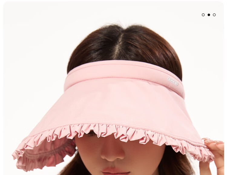 ERKE Hongxing Erke Ins Sun Protection Open Top UV Hat Women's Sunshade Outdoor Cycling Cap Black 21