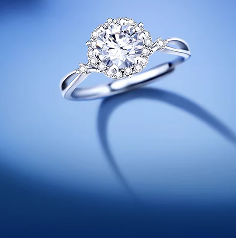 Kefuni 1 Carat Moissanite Engagement Ring for Women with Free GRA Certificate - Birthday and Qixi Festival Gift 9