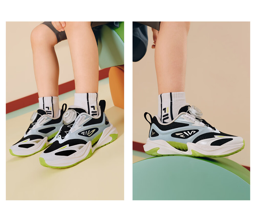 FILA Kids Children's Retro Running Shoes Summer 2026 Unisex Toddler Sneakers 27