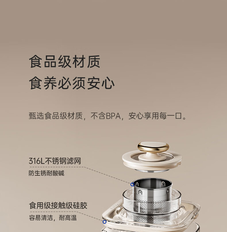 BASSENS Bassens Small Square Stew All-Glass Health Pot 0 Glue 0 Splicing 1.2L Constant Temperature Household Multifunctional Office Small Electric Ceramic Stove Flower Tea Cooker BS-D7max Stew Pot Mod 7