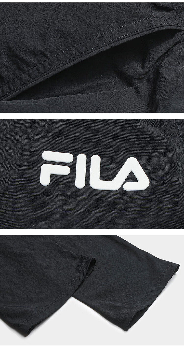 FILA Official Women's Woven Long Pants 2026 Summer New Loose Fit Sun Protection Cooling Cargo Pants 30