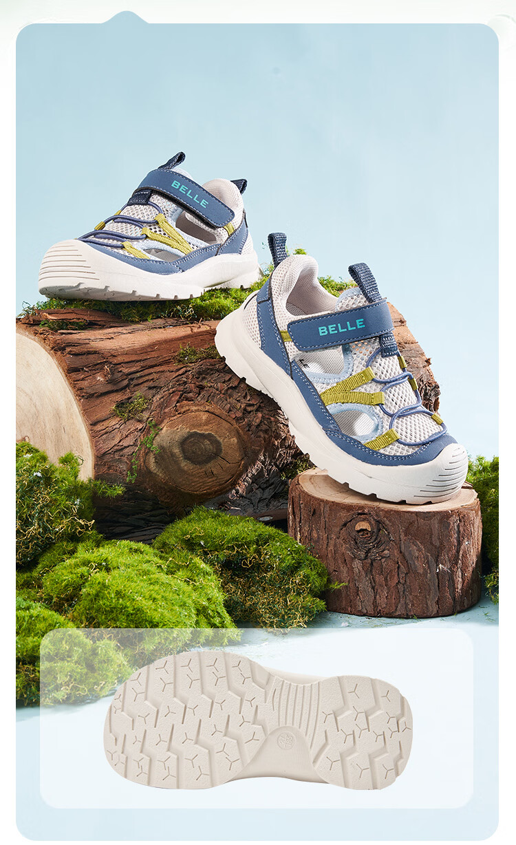 Belle Kids Girls Closed-Toe Sandals Soft Sole Water Shoes 2026 Summer New Girls Children's Sports Sandals 13