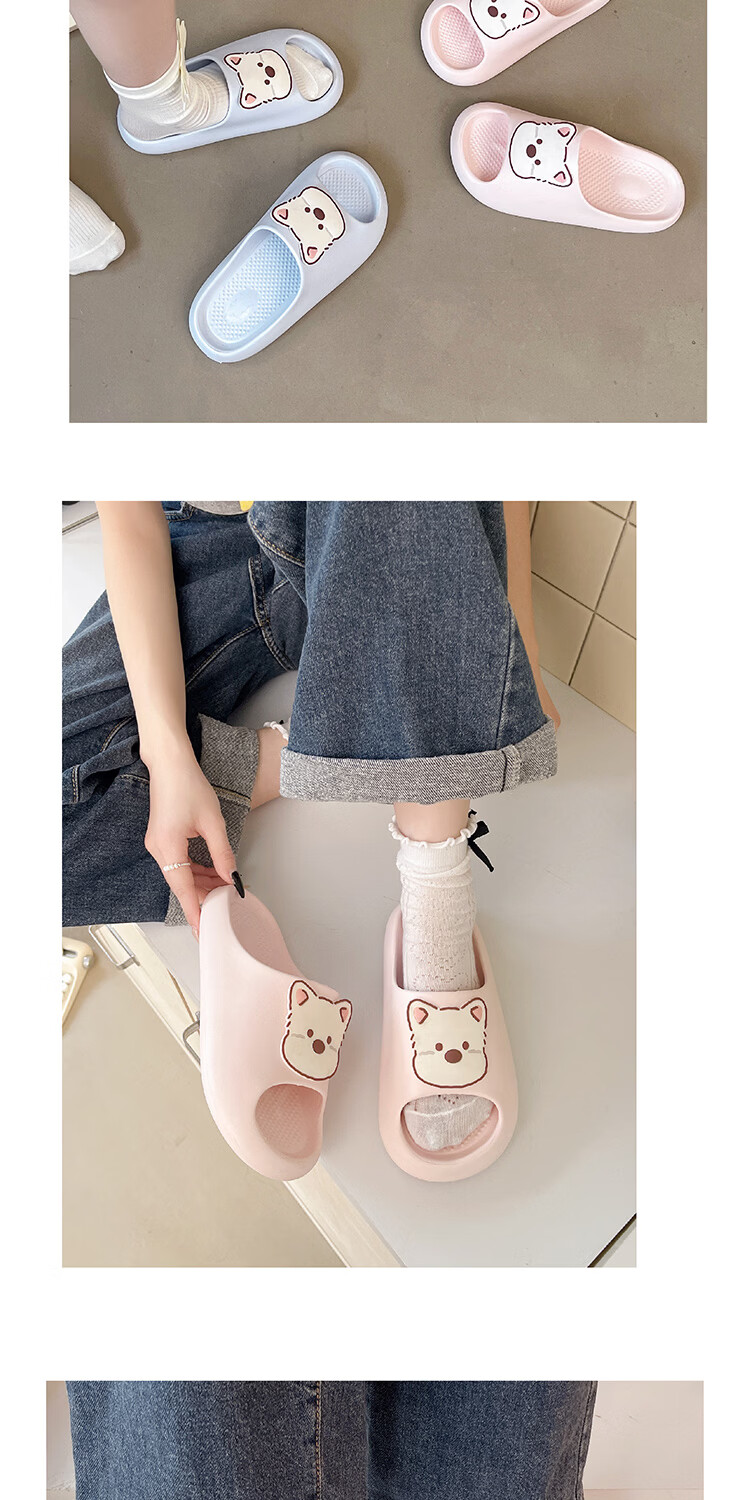 AILAIJIA West Highland White Terrier Cute Girls Home Slippers Black Size 36-37 10