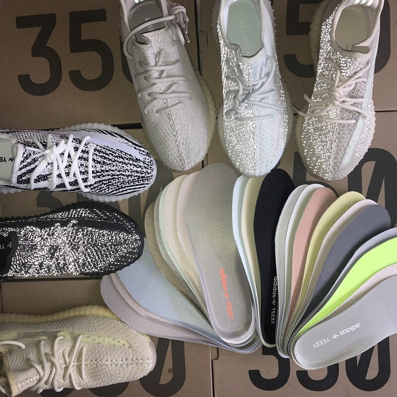 椰子350鞋垫适配v2yeezy满天星白黑灰天使冰蓝白 冰淇淋 欧洲限定 42