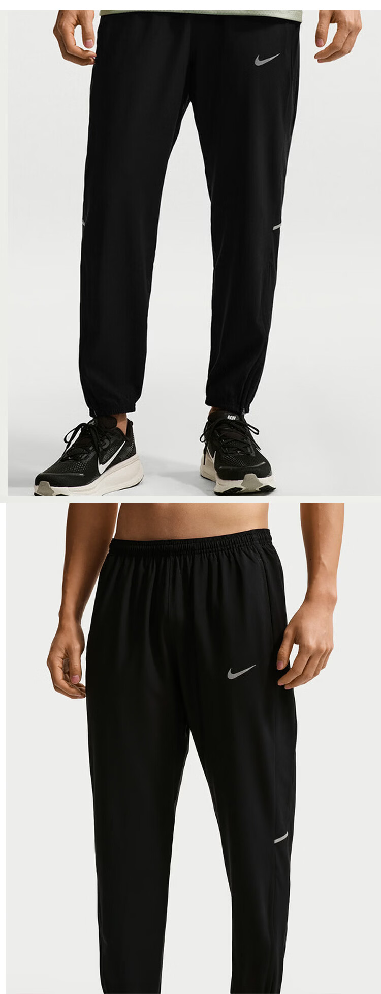 NIKE Men's Sports Pants, Knitted Tapered Casual Pants, Comfortable CZ6380-010 Black 2XL 2