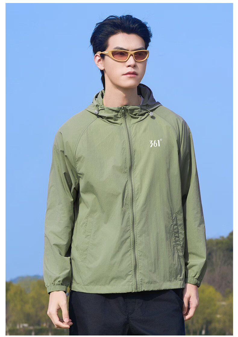 361° Sunscreen Jacket Unisex Spring Summer UPF50+ UV Protection Sports Outdoor Coat 0601F Super Black L 14