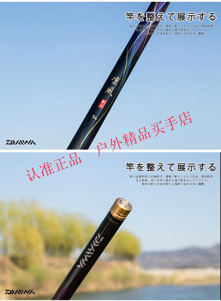 达亿瓦(daiwa)日本进口达瓦鱼竿凛风黑坑竿19调6h钓鱼竿飞抄超轻超硬