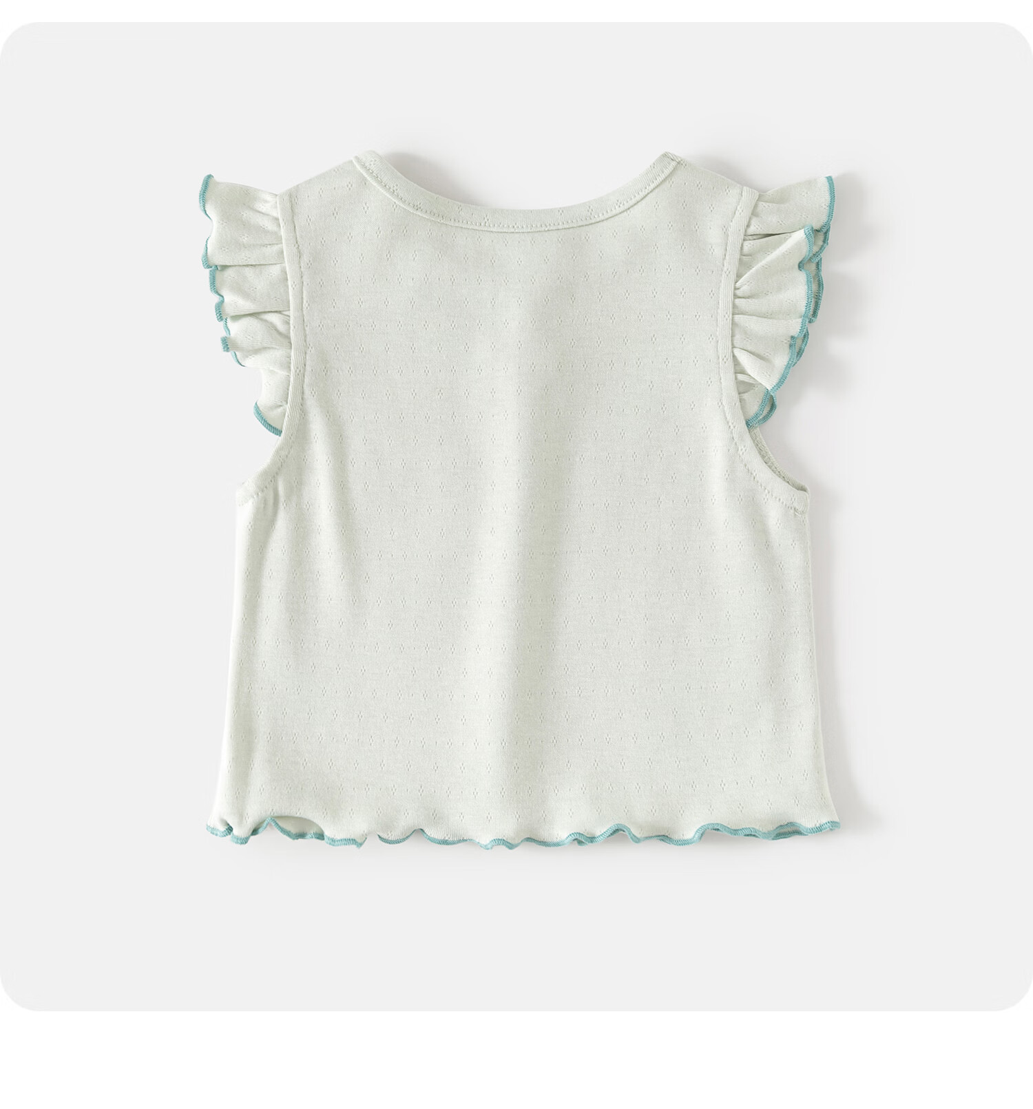 Banxidi Girls' Summer Vest 2026 New Stylish Children's Flutter Sleeve Top Princess Lightweight Outerwear Baby Kids Clothing 21
