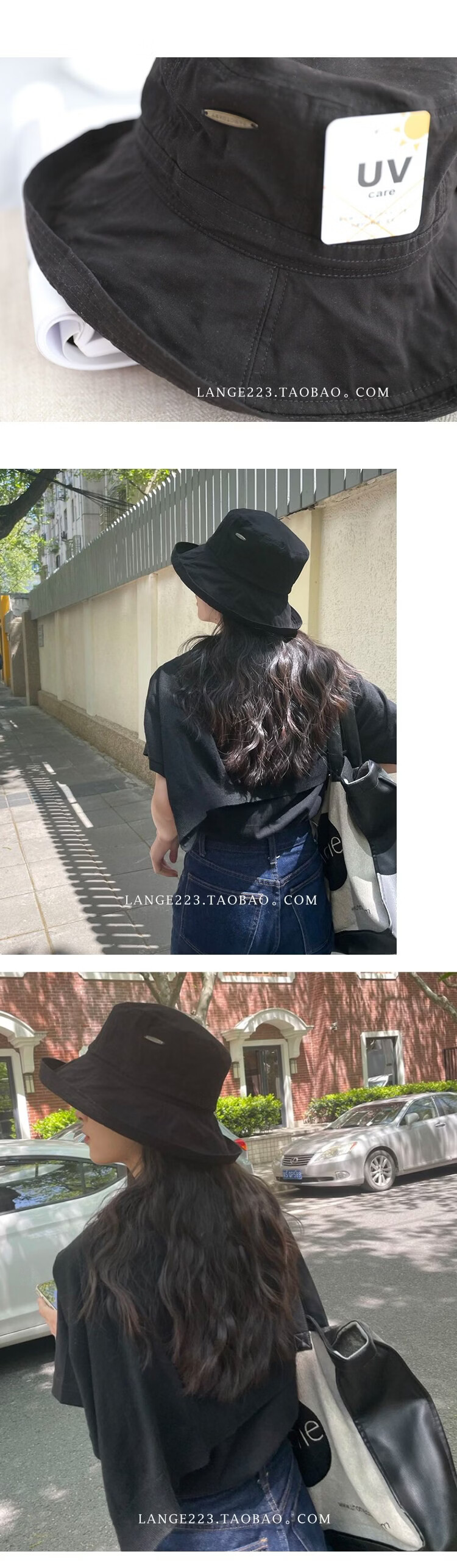 Lagur Japanese UV Fisherman Hat Women's Summer Sun Protection Anti-UV Sunshade Hat Casual Spring New Khaki 14