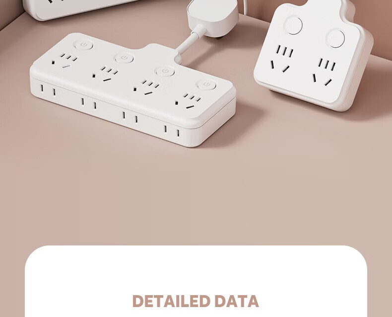 International Electric 86-Type Wireless Socket Converter Home Multi-Port One-to-Many Ultra-Thin Multifunctional Extension Socket Panel Power Strip One-to-Four with One-Key Master Control 18