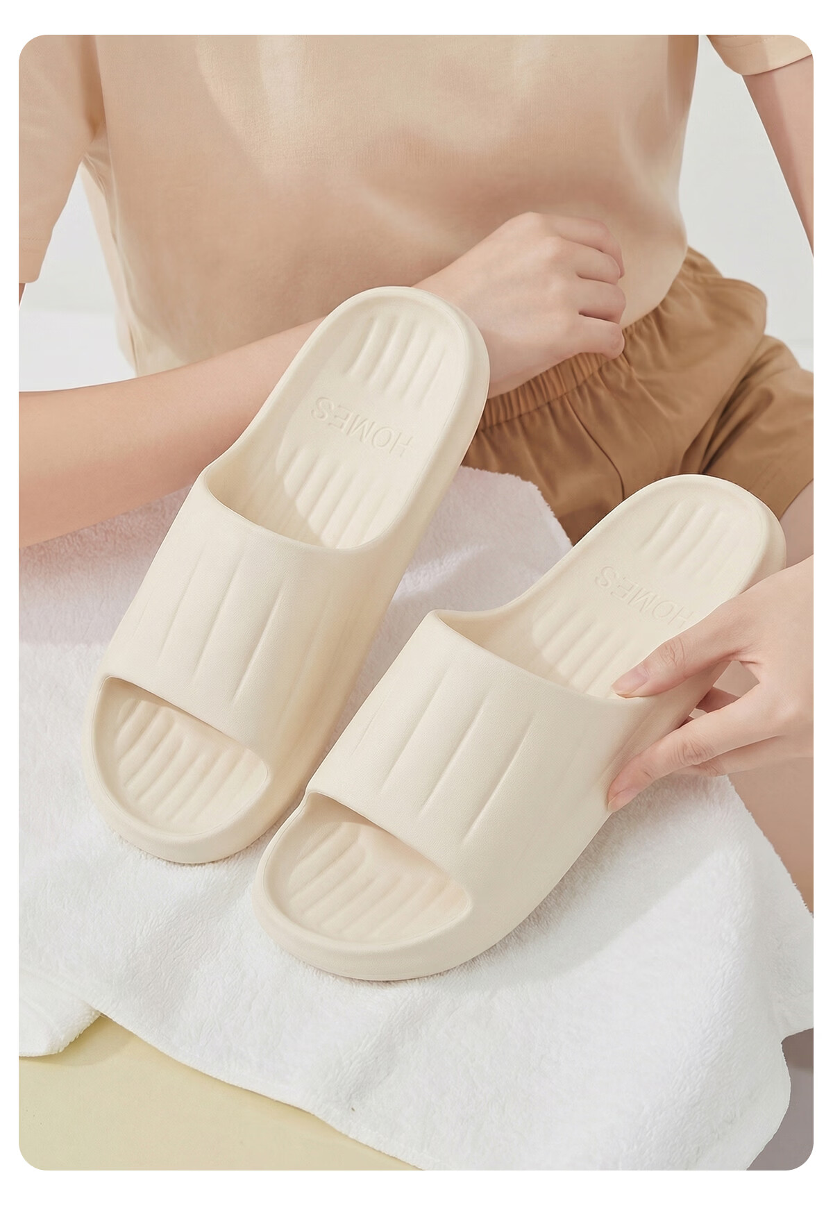 TZLDN Non-Slip Slippers for Men Summer 2026 New Indoor Home Bathroom Odor-Resistant Couple's Soft Sole Cool Slippers for Women 9