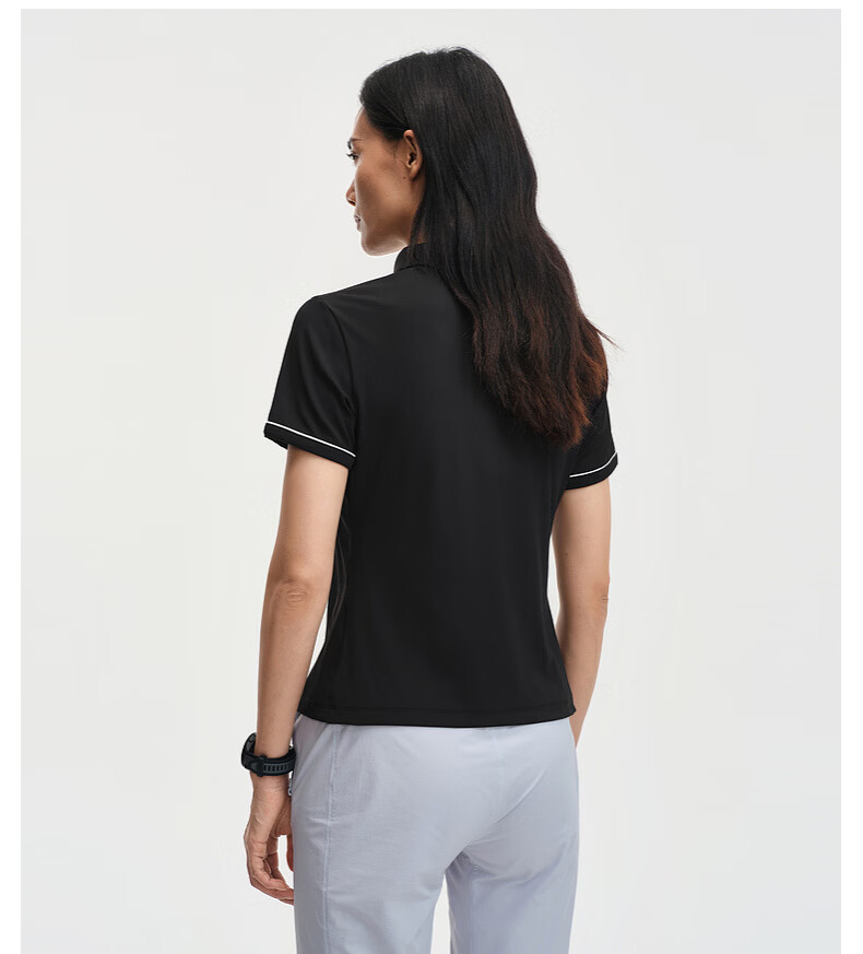 Biyinlefen [Sun Protection, Cooling, Moisture-Wicking, Quick-Dry] 2026 Spring Summer Women's Casual Outdoor Commuting Short Sleeve Polo Shirt 7