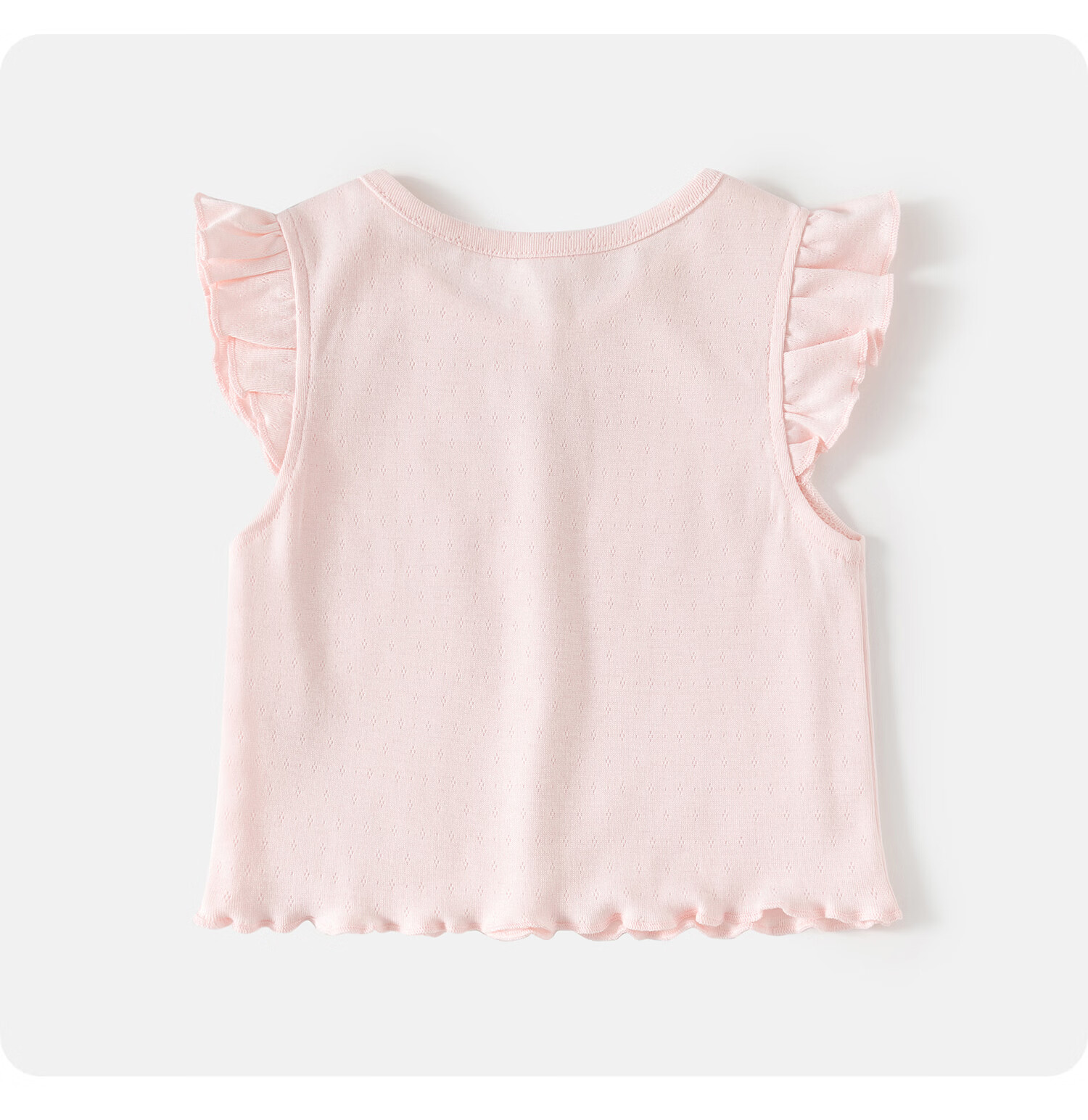 Banxidi Girls' Summer Vest 2026 New Stylish Children's Flutter Sleeve Top Princess Lightweight Outerwear Baby Kids Clothing 16
