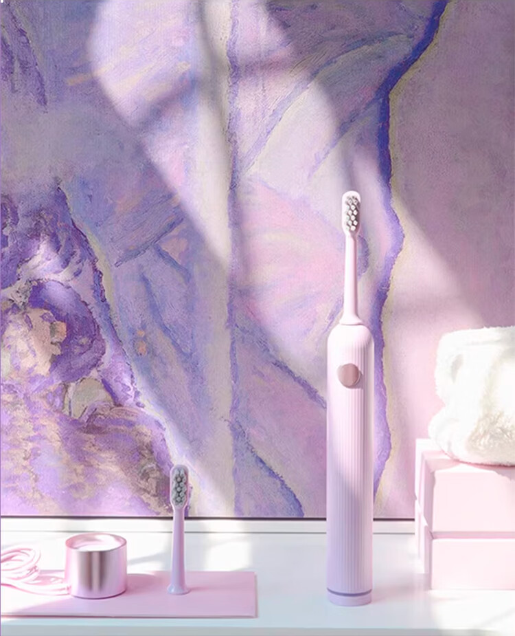 HuaShang [Price Protection 618] F1 Sonic Electric Toothbrush Adult Couples Set Gift for Boyfriend and Bestie F1 Purple Single with Brush Head 26