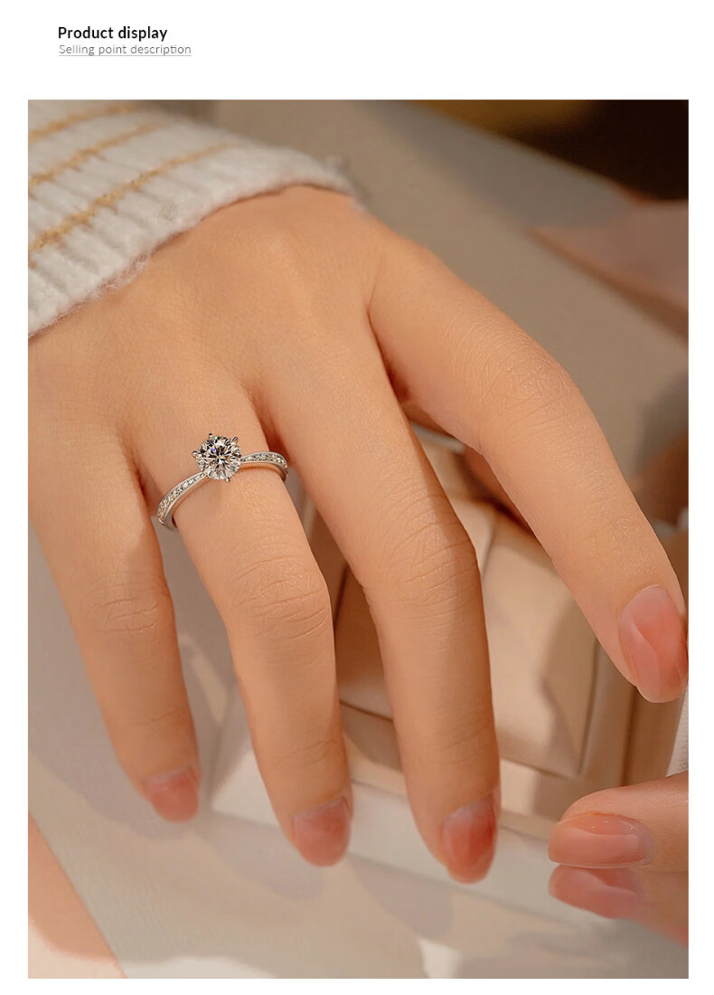 Kovni Moissanite Ring for Women 2026 New Anti-Allergy Fade-Resistant Lightweight Luxury Birthday Gift for Girlfriend 17