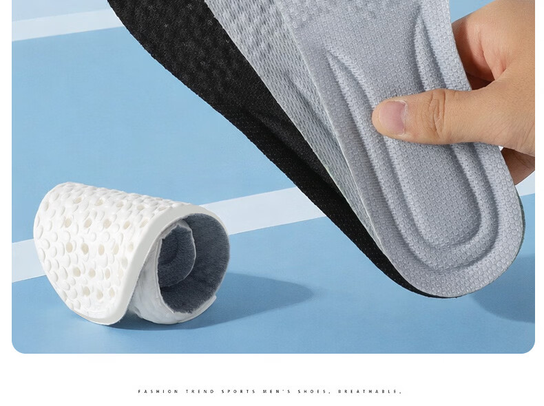 FOOTOPPO Sports Insoles for Men Military Training Ultra-Soft Shock Absorbing Insoles for Men's Basketball Shoes Running Shoes Insoles for Women 32
