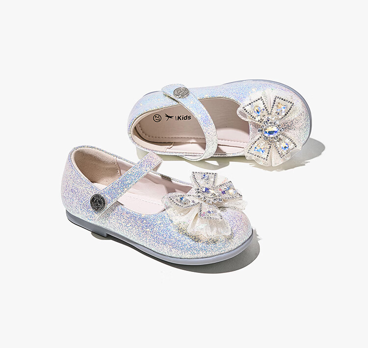 Red Dragonfly Girls' Shoes 2026 Spring Children's Single Shoes Elsa Princess Small Leather Shoes Q61BD025 Pink Size 27 21