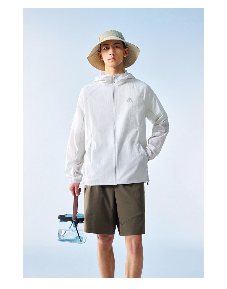 Anta [Wang Yibo Edition] Light Shell 3.0 Sun Protection Jacket | Outdoor Lightweight Ice Silk Skin Jacket Summer Hooded Coat 24