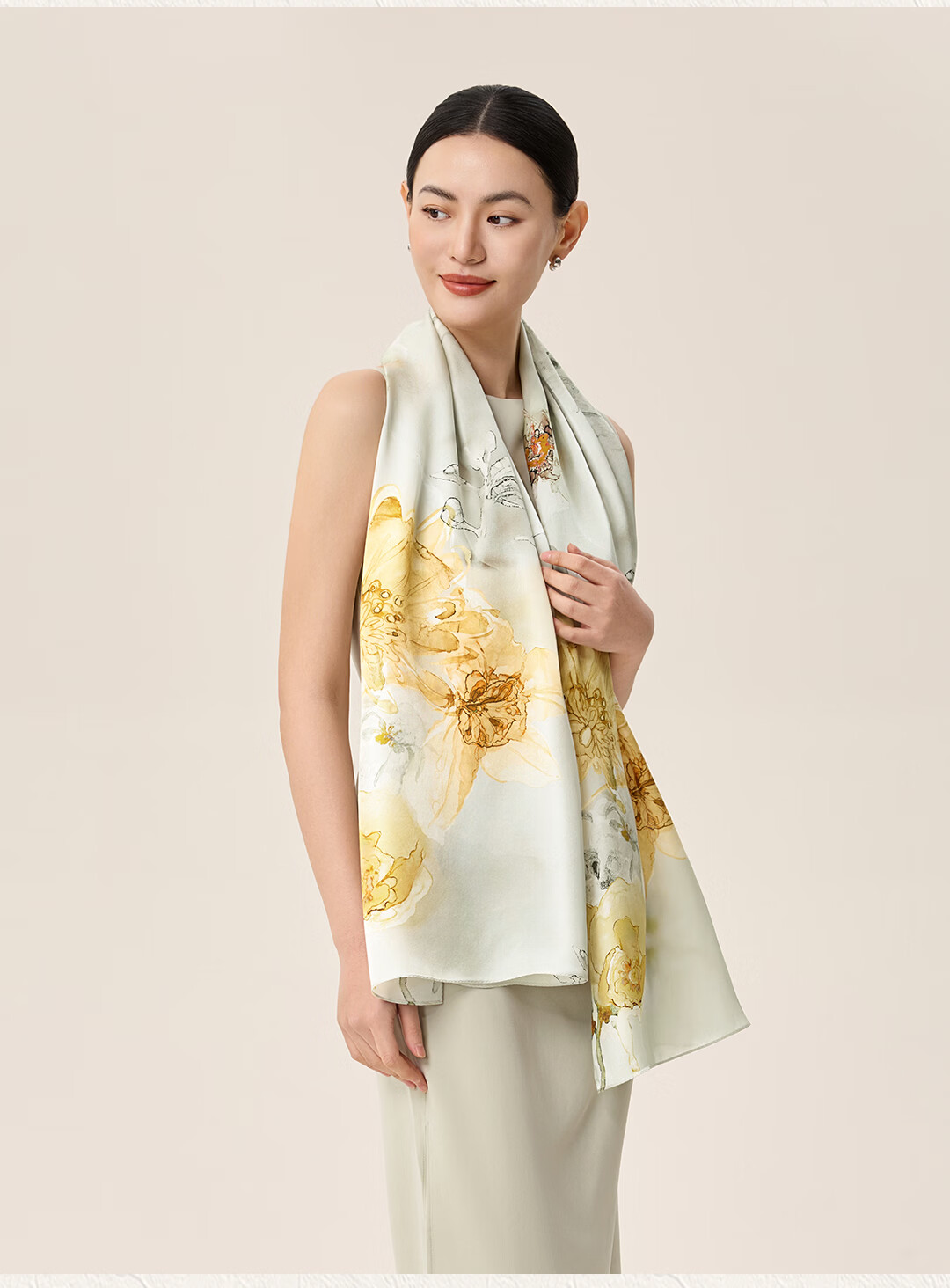 Shanghai Story [Upgraded 30% Encryption] Mulberry Silk Genuine Silk Scarf Shawl Gift Box for Mom Mother's Day Birthday Gift 10