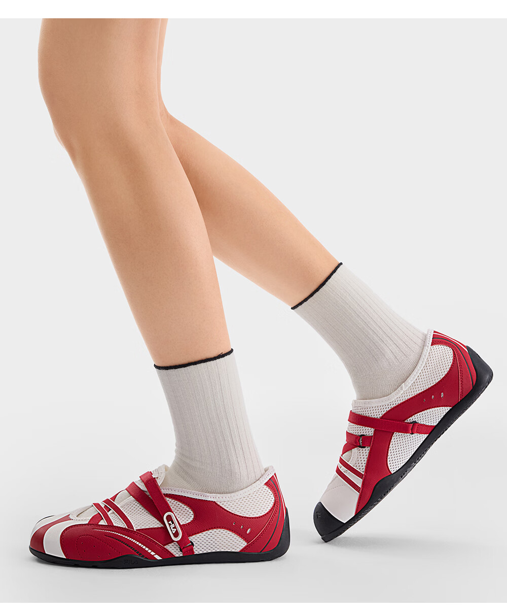 FILA Feile Korean Style Feichi Mary Jane Sport Sandals Women's 2026 Summer Ballet Flat Thin Sole Shoes 14