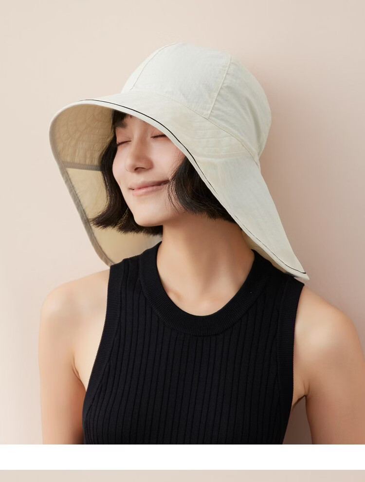 Lagur Summer Casual Extended Sunshade Fisherman Hat UPF100+ Neck Protection Ultra-Thin Breathable Quick-Dry Hat Summer 23