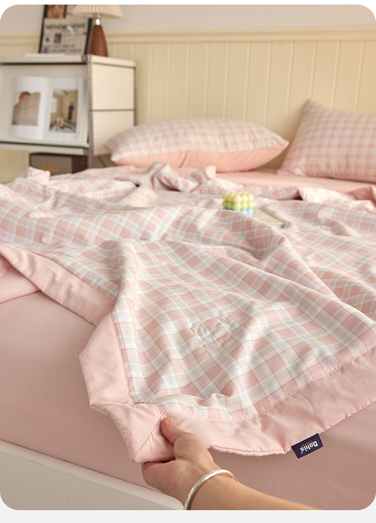 Dohia Home Textiles Washable Summer Quilt 100% Xinjiang Cotton Filled Air-Conditioned Blanket 152*218cm 12