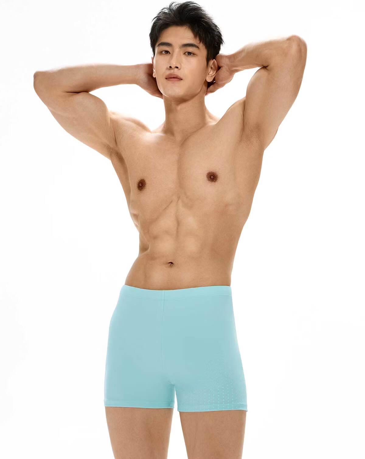 PUMA Men's Swim Trunks Anti-Embarrassment Boxer Briefs Original Yarn Sun Protection Quick-Dry Large Size Professional Hot Spring Swimwear Gear 18